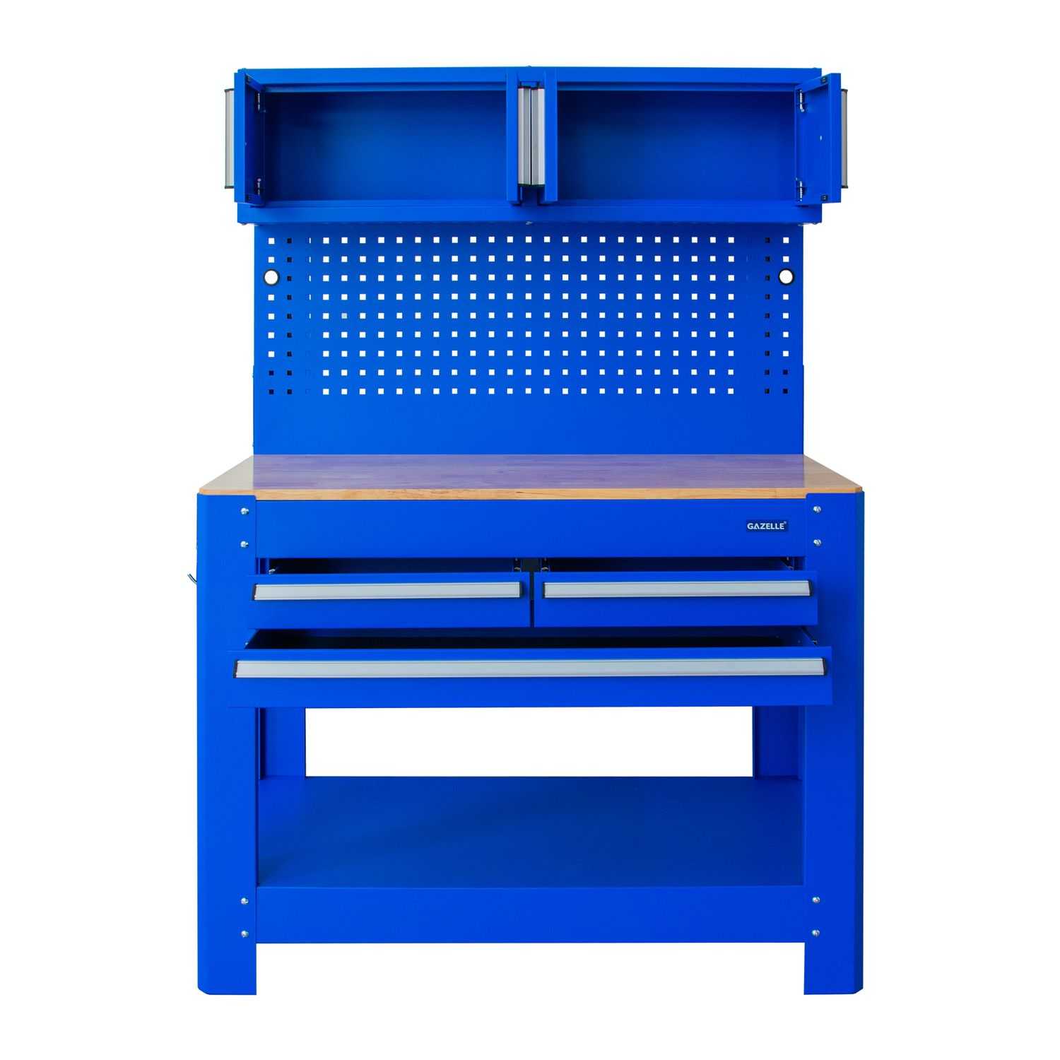 45 In. Tool Cabinet, with 3 Drawer & 2 Closed Shelf Cabinet