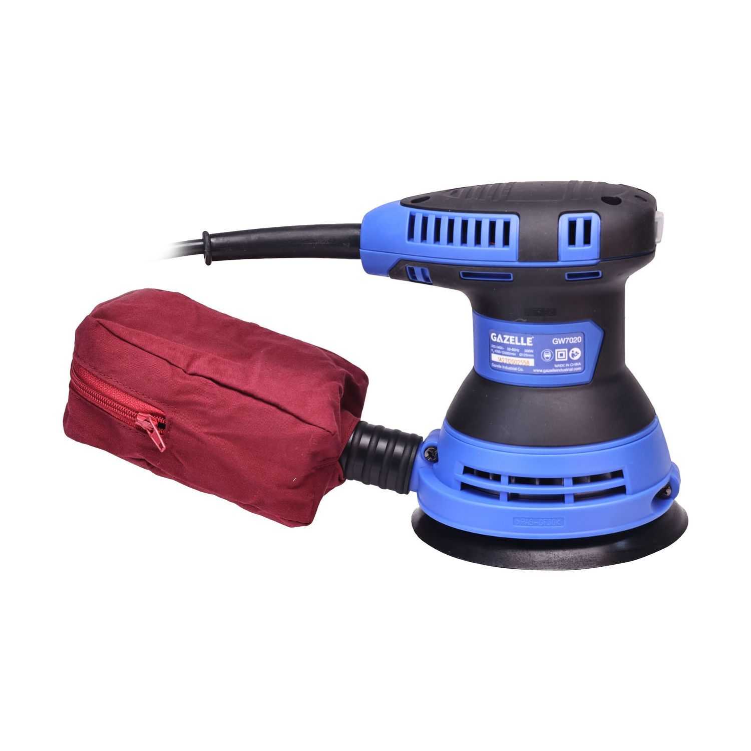220V 5" Random Orbital Sander, 12000 OPM, 300W (125mm)