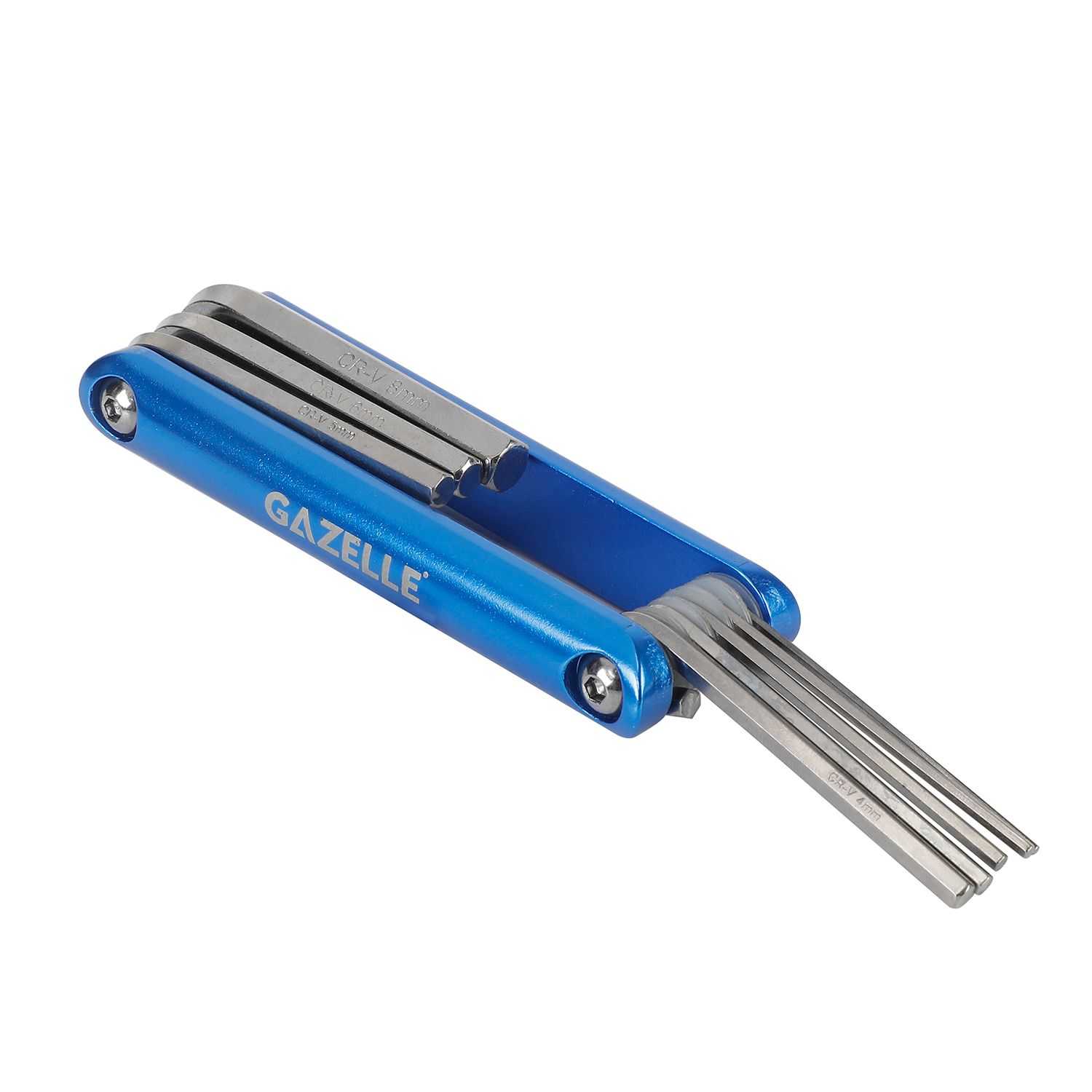 Folding Metric Hex Key Set, 8-Pieces