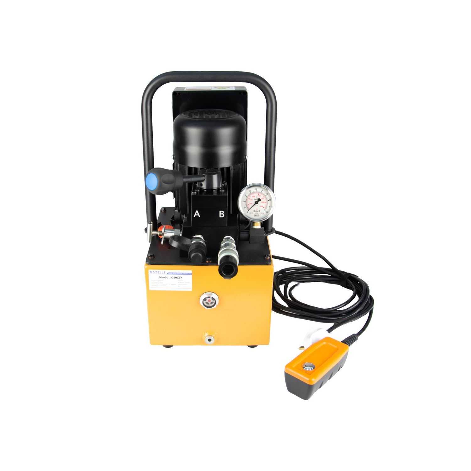 200 Ton Double Action Hydraulic Pump, Electric Powered 800mm² to 2500mm², 700Bar