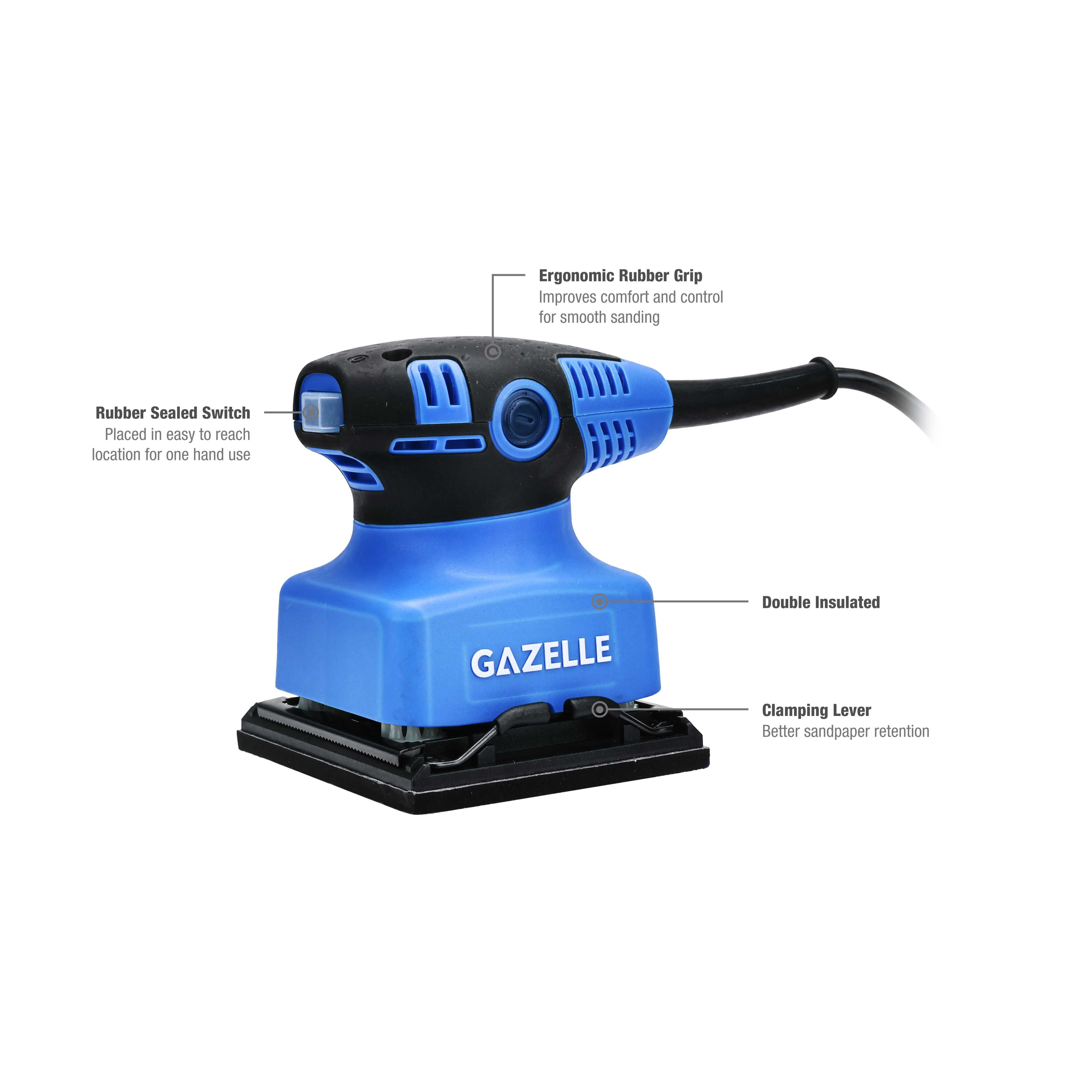 220V 1/4" Sheet Sander, 14000 OPM, 240W