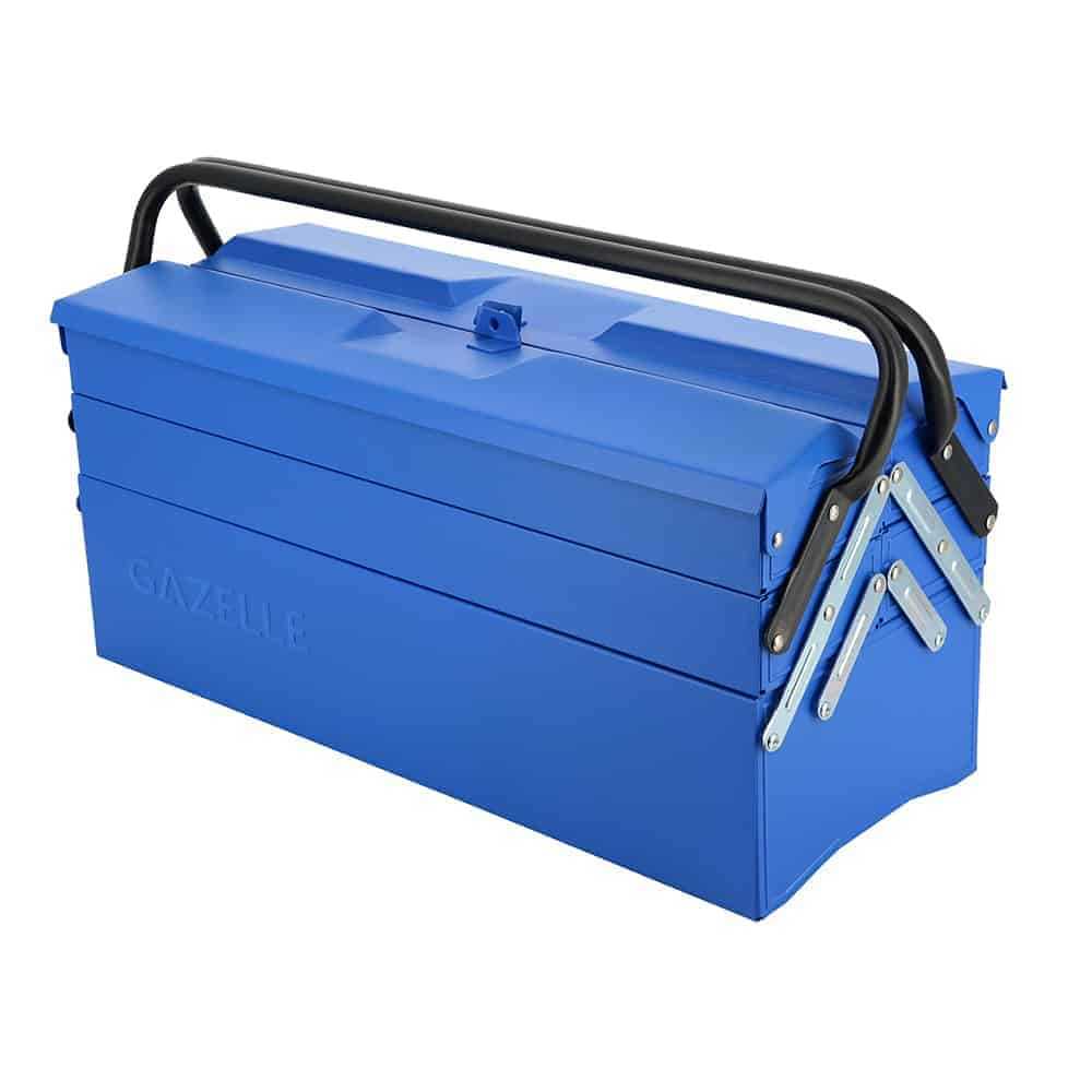 NYKK Tool Boxes 5-Tray Cantilever Metal Tool Box Three-layer Metal Toolbox  Repair Car Home Hardware Storage Box Tool Organizers Color : Blue