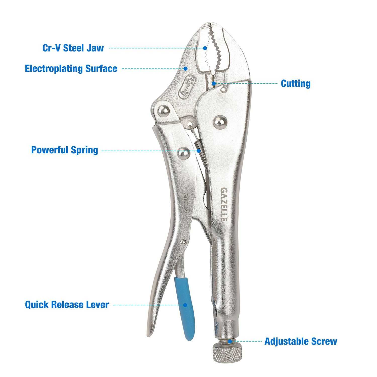 10 In. Curved Jaw Locking Plier (250mm)