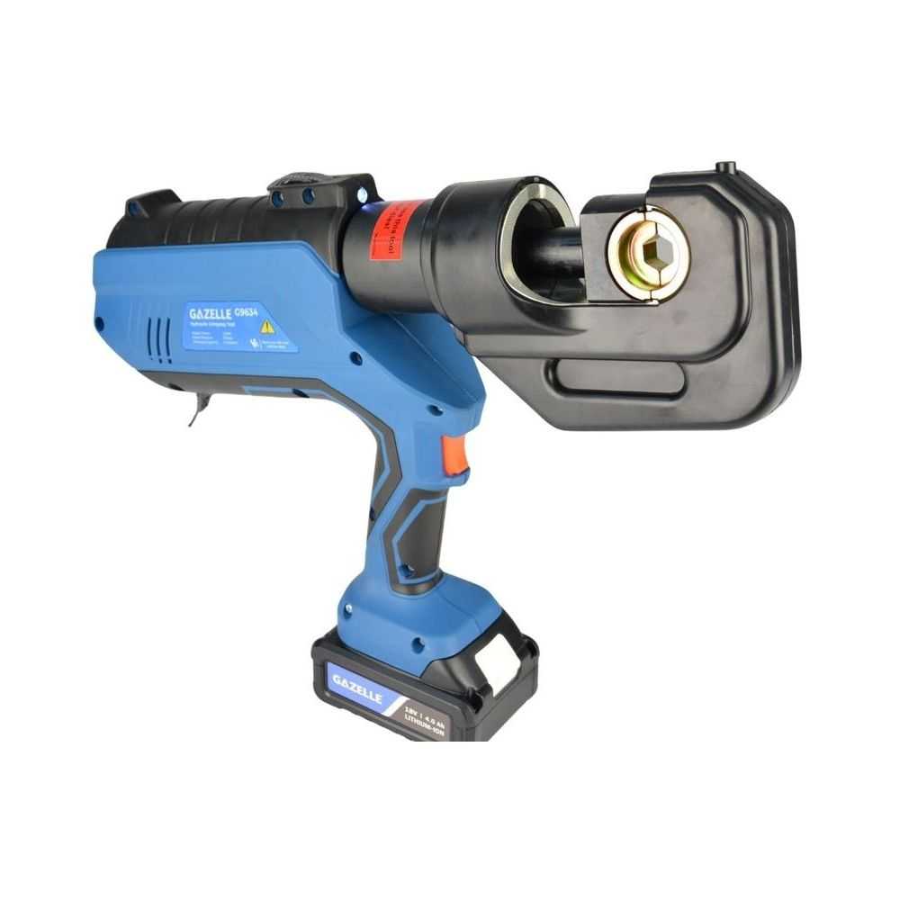 18V Cordless Hydraulic Crimping Tool, 6-400mm² with Dies
