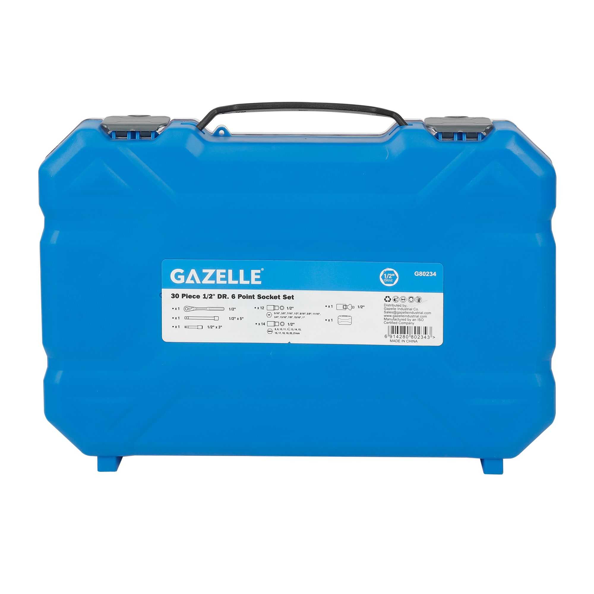 1/2 In. Drive Socket Set, 30-Pieces (13mm)