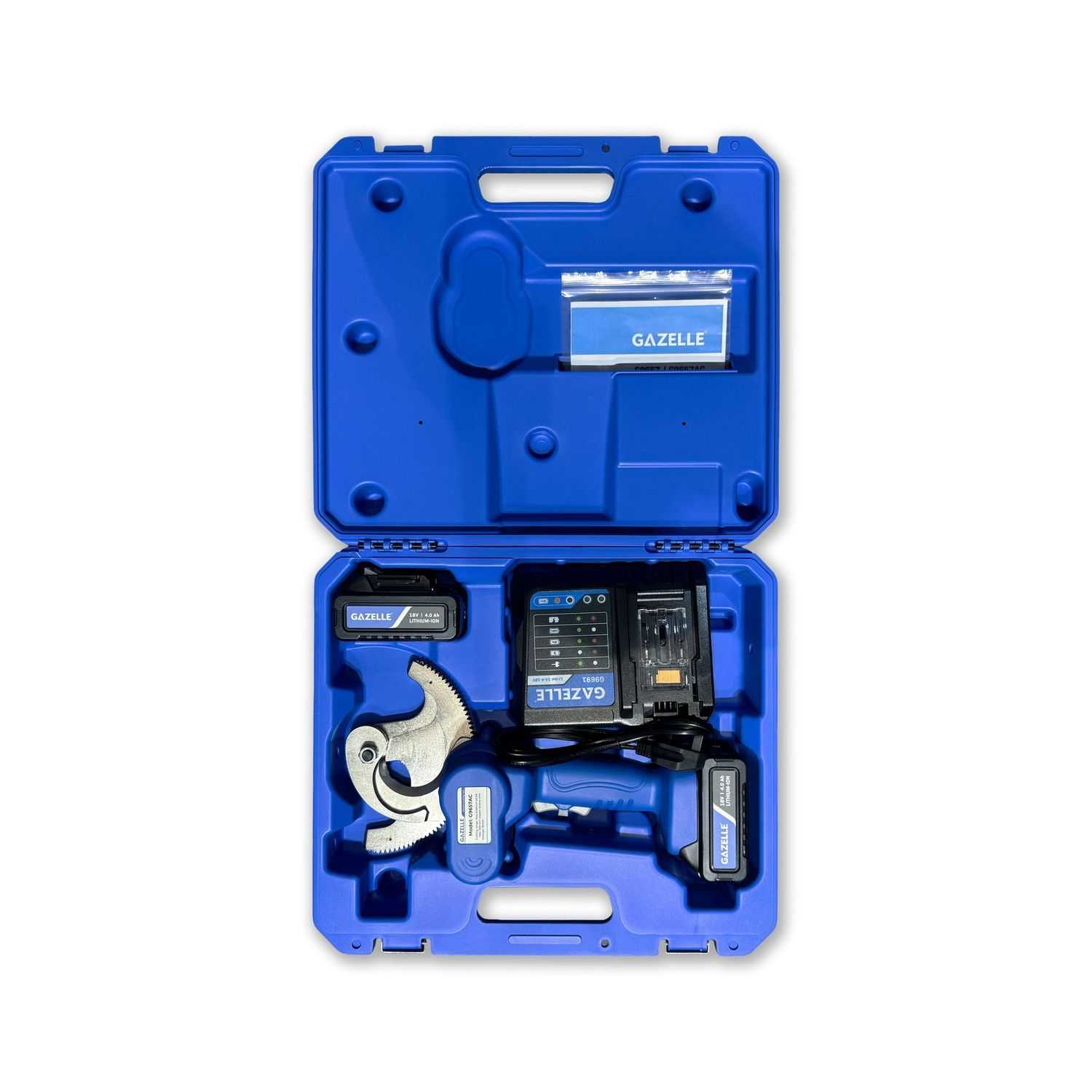 18V Ratcheting Cable Cutter, 54mm Acsr Cable & 100mm(sq) Cu Wire by Mechanical Extrusion Force