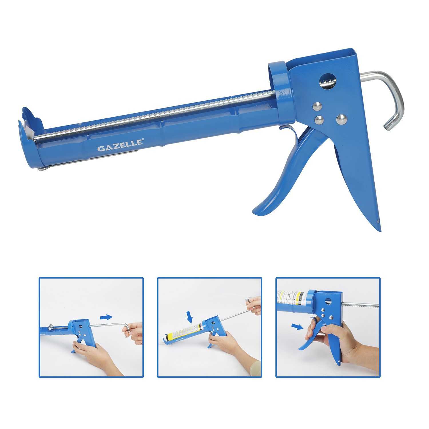 9 In. Caulking Gun with Ratchet (230mm)