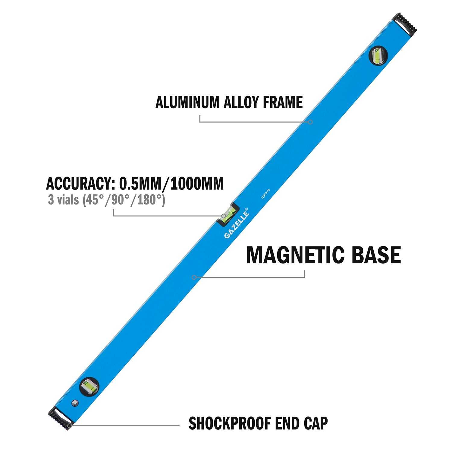 40 In. Aluminium Magnetic Box Level (100cm)