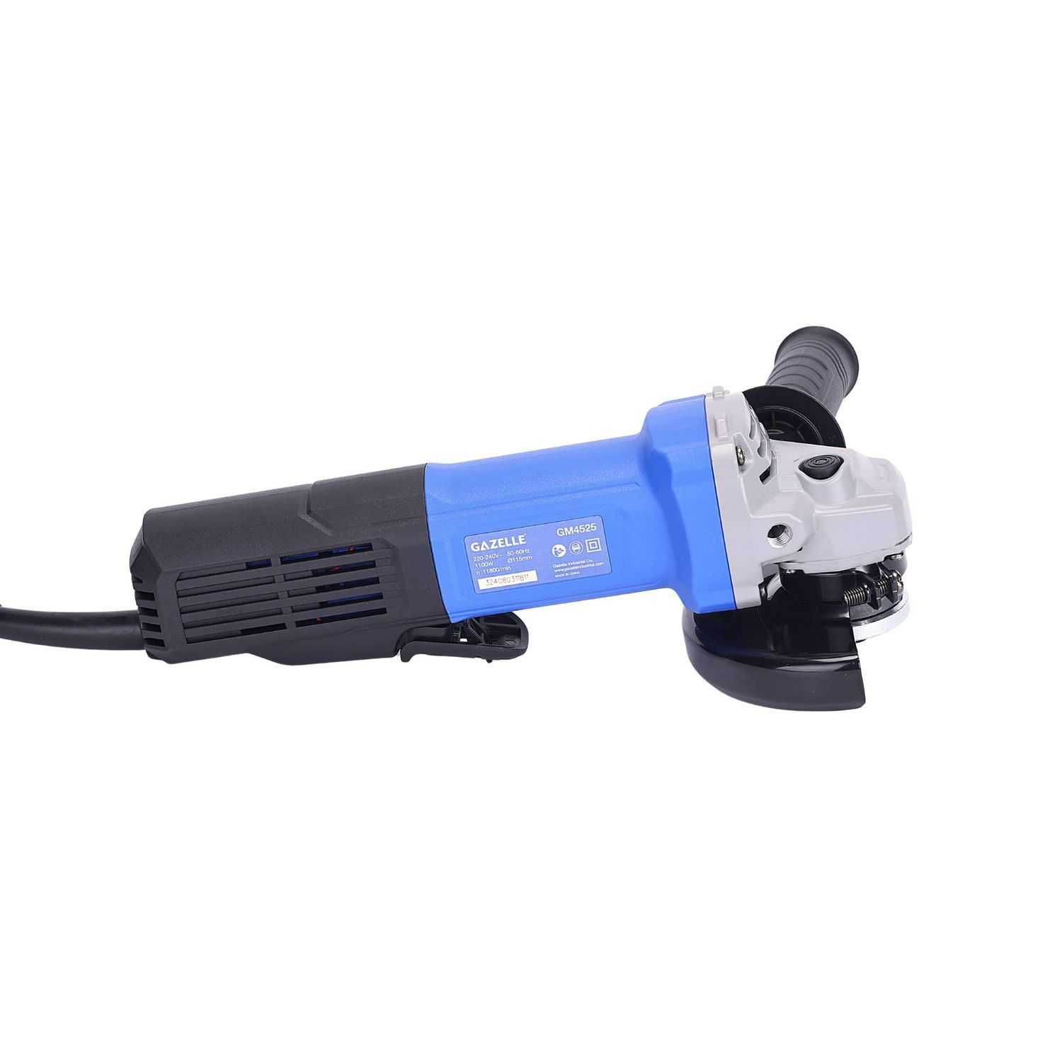 220V 4.5" Angle Grinder with Paddle Switch, 1100W