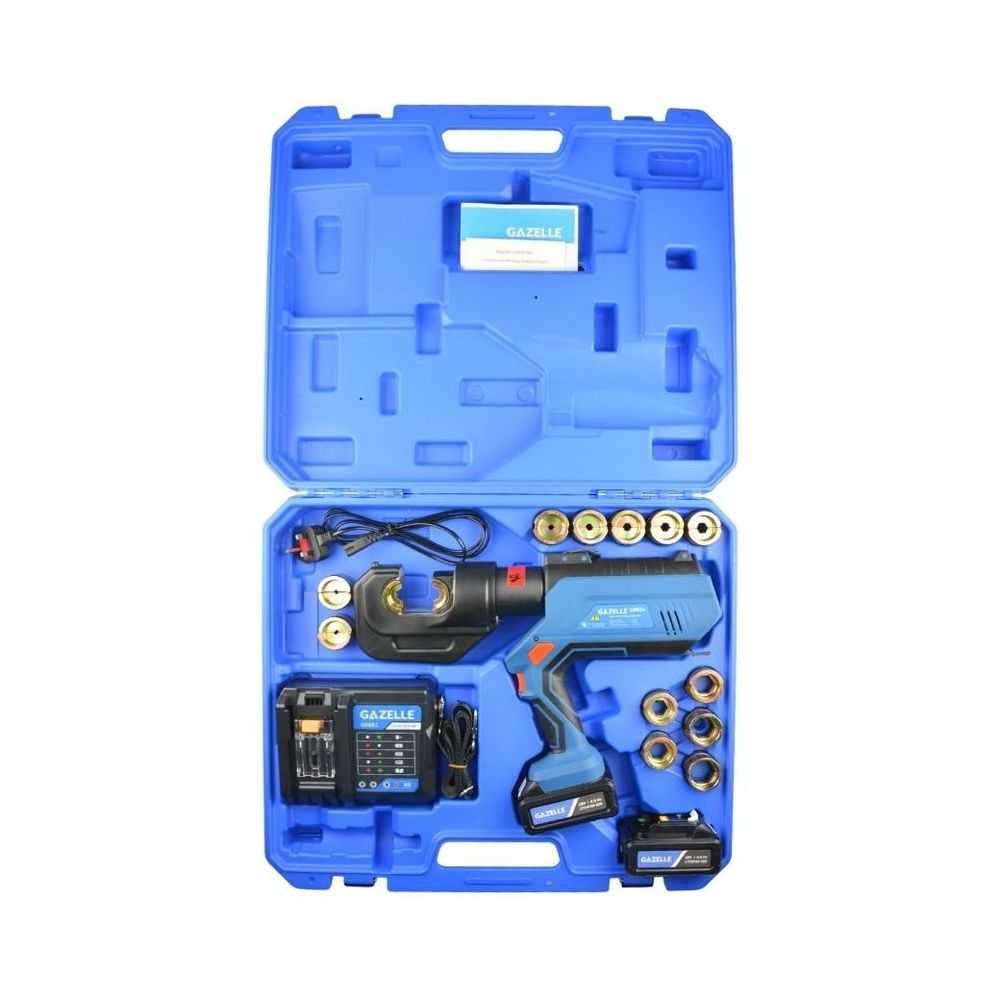 18V Cordless Hydraulic Crimping Tool, 6-400mm² with Dies