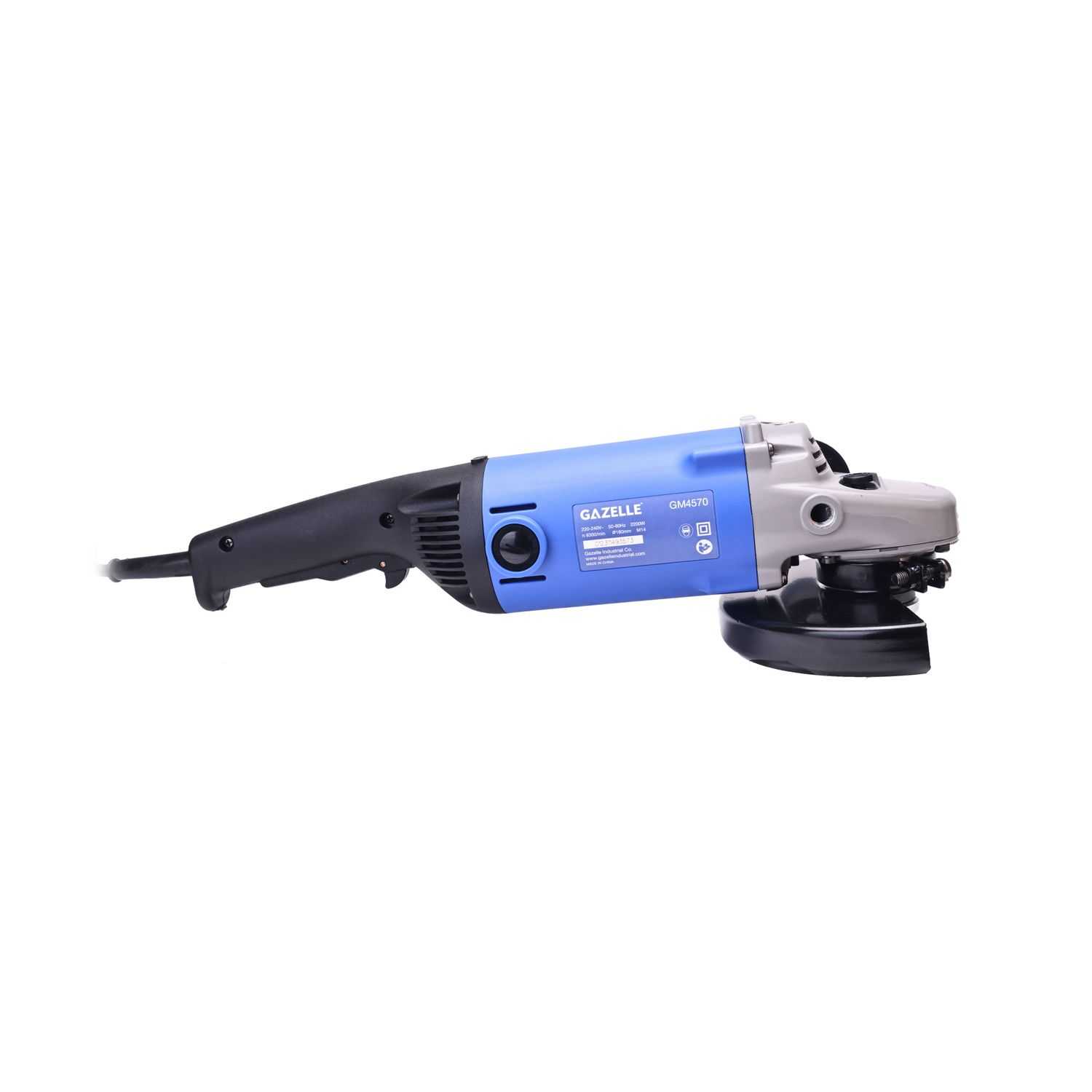 220V 7" Angle Grinder with Paddle Switch, 2200W