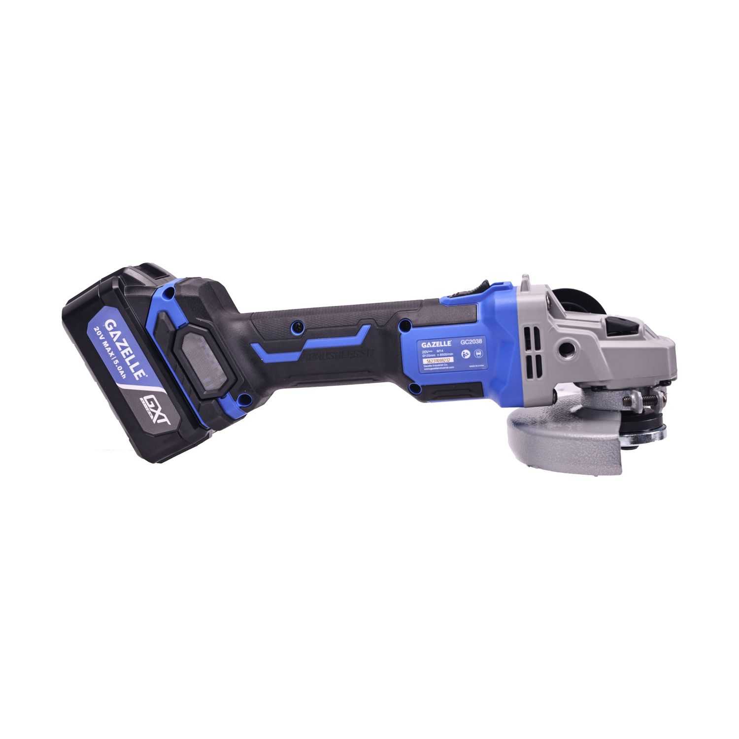 20V 5" Brushless Angle Grinder Slide Switch (125mm)