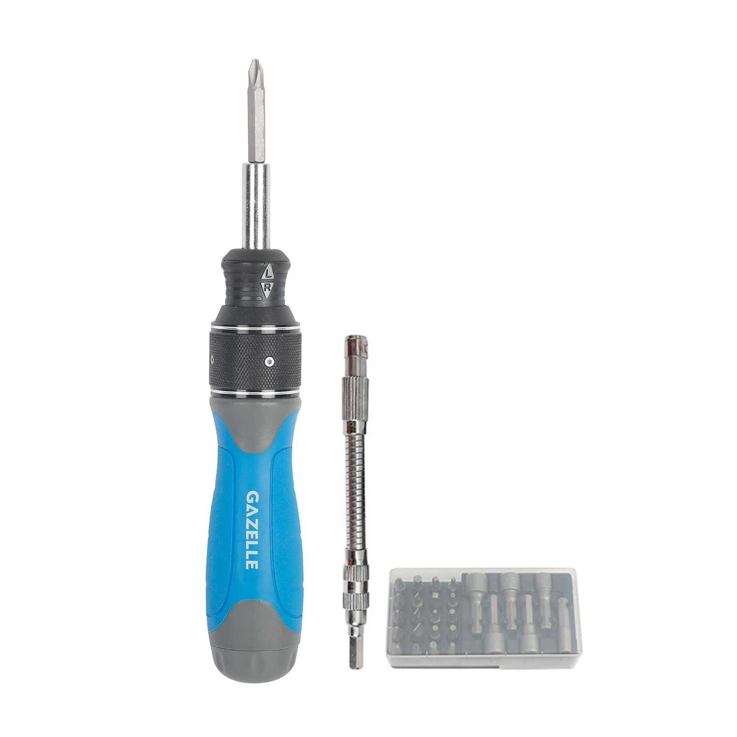 Dual-Drive Ratchet Screwdriver Set, 28-Pieces