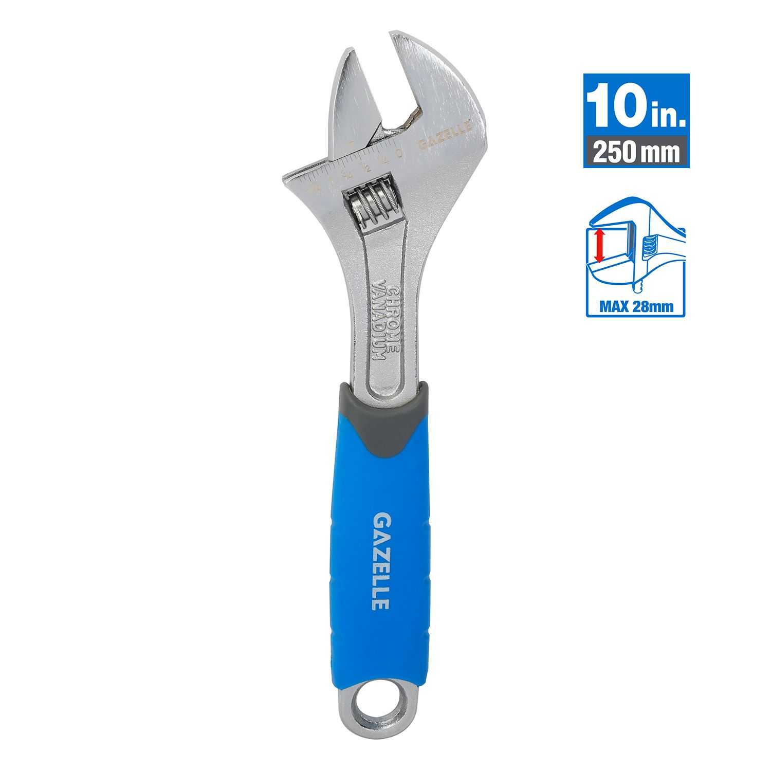 10 In. Adjustable Wrench (250mm)