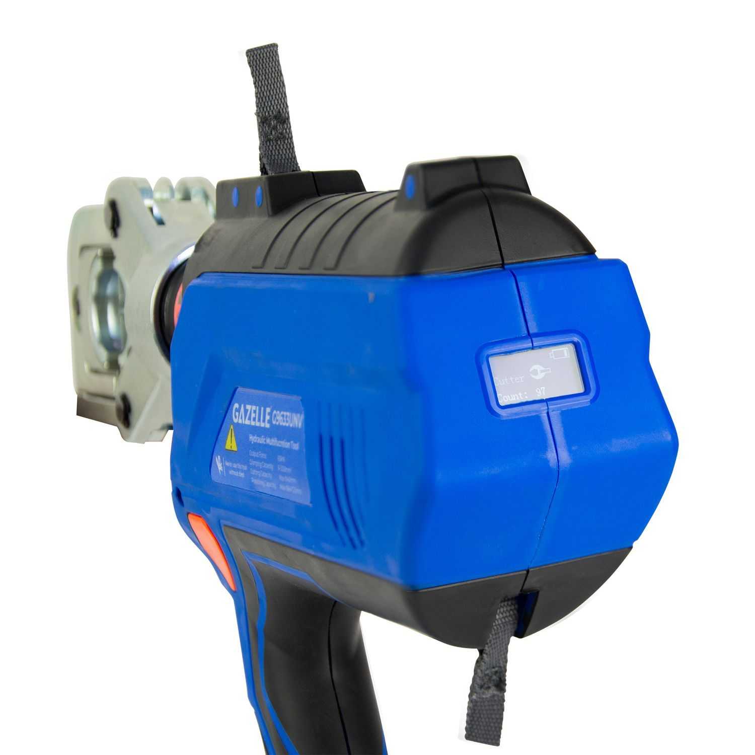 3-in-1 18V Cordless Hydraulic Crimping Tool, Max Crimping Capacity 6-300mm² with Dies