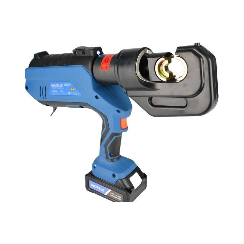 18V Cordless Hydraulic Crimping Tool, 6-400mm² with Dies