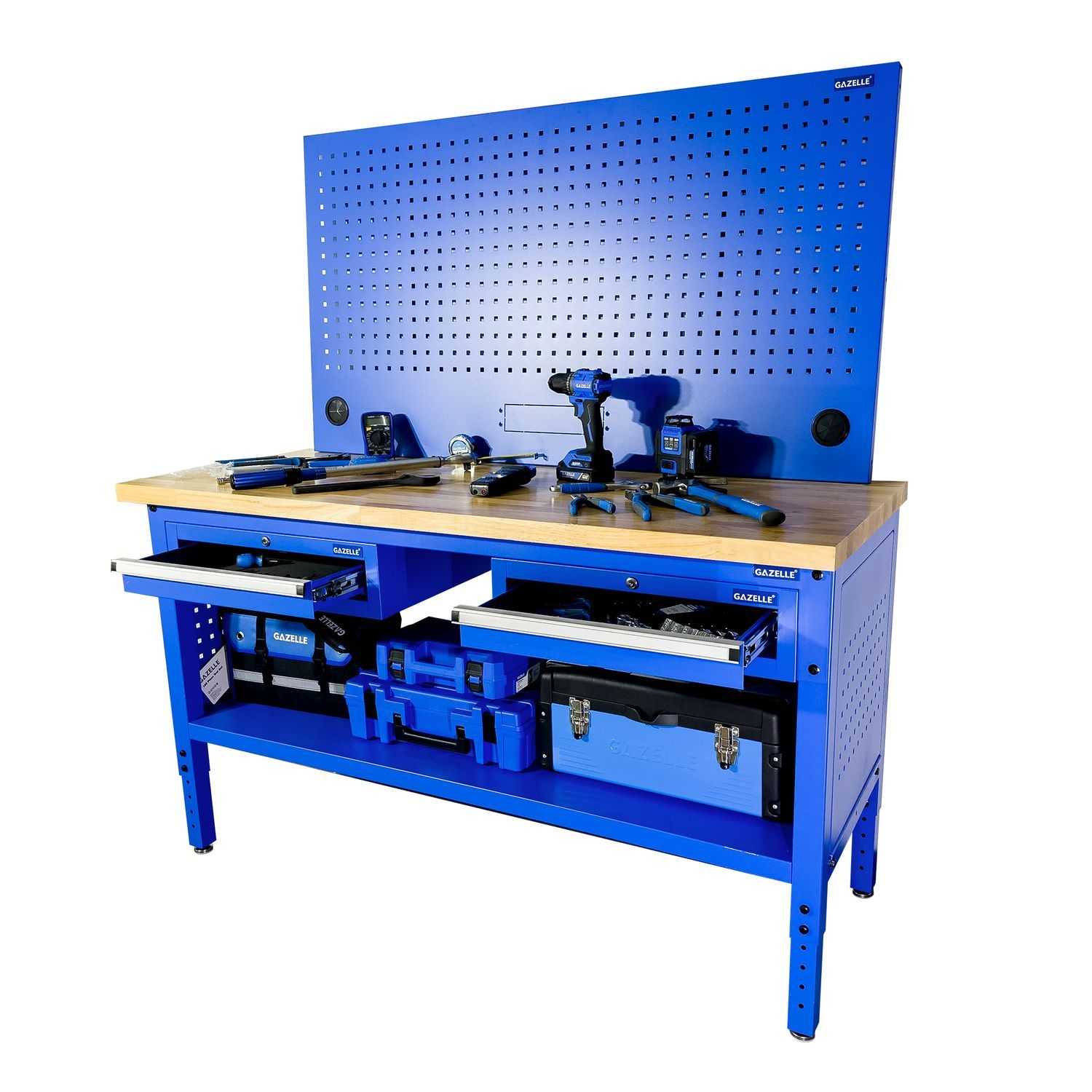 60 In. Wood Top Workbench