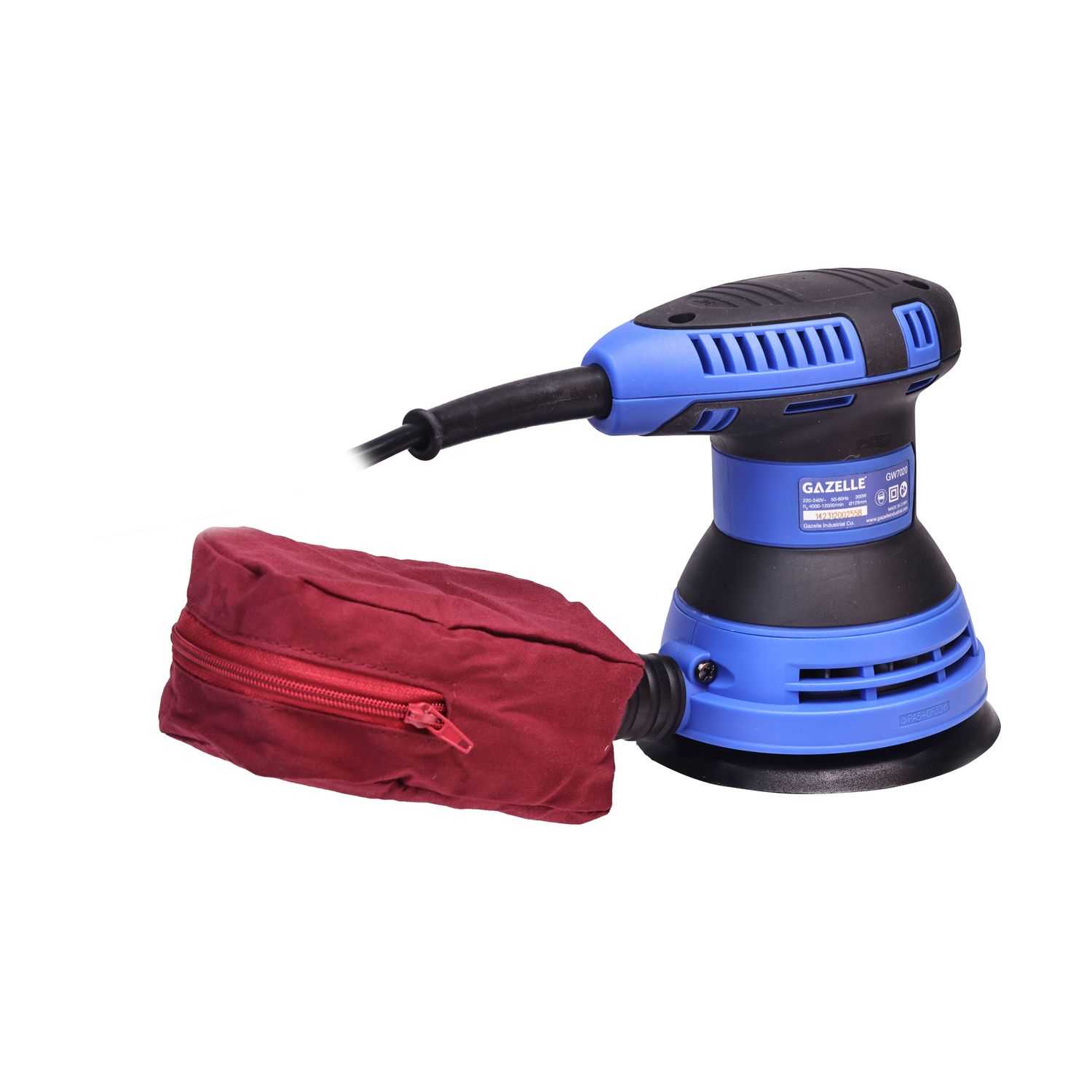 220V 5" Random Orbital Sander, 12000 OPM, 300W (125mm)