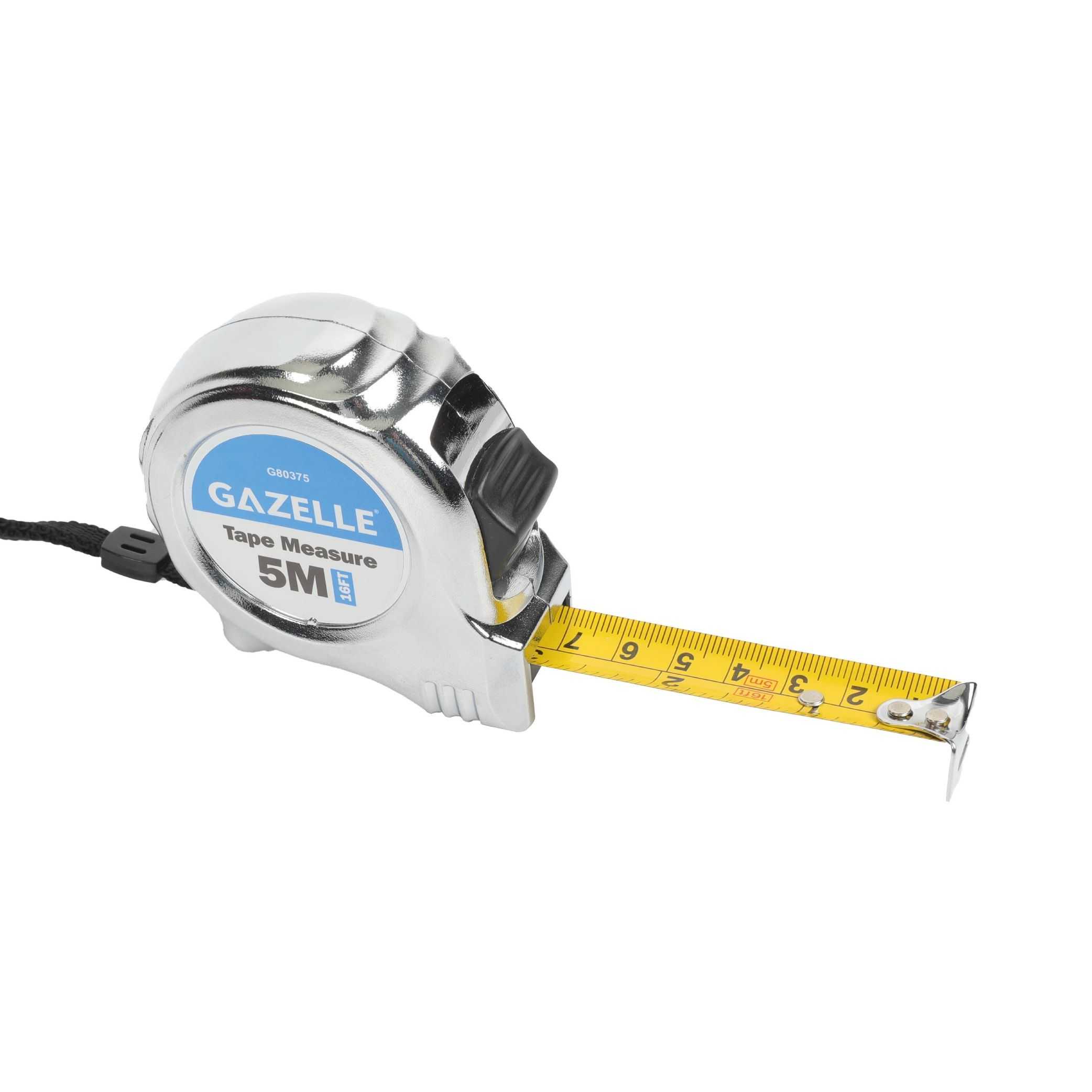 5m x 19 mm Chrome Measuring Tape (16 ft)