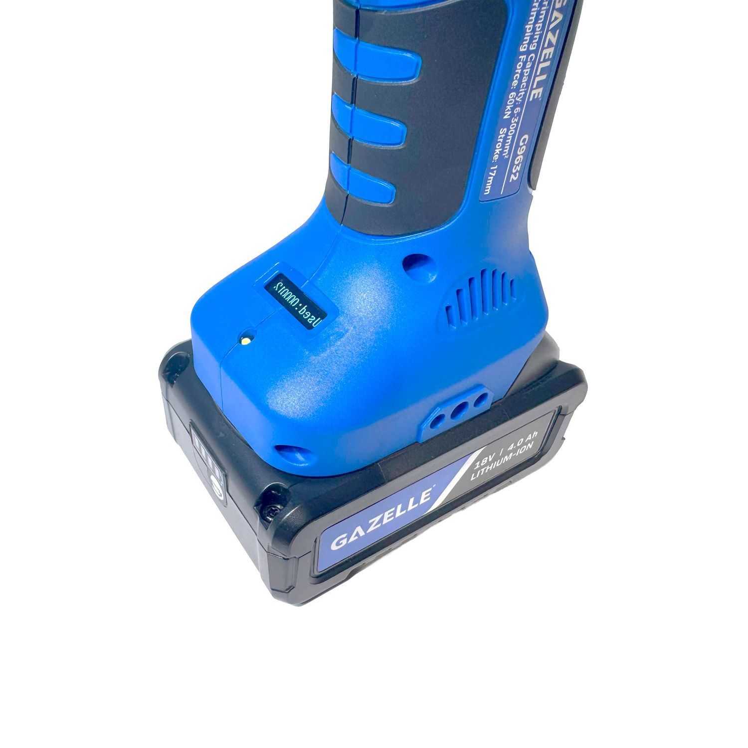 18V Cordless Mini Crimping Tool, 6-300mm² with Dies