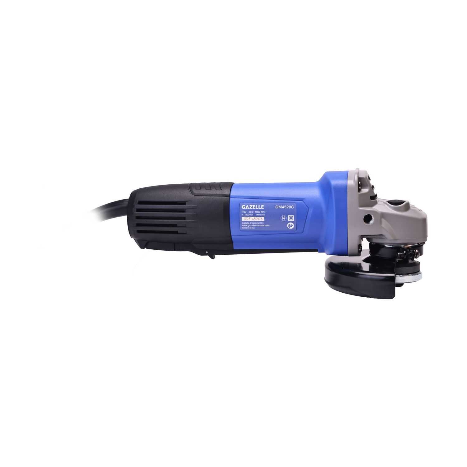 110V 4.5" Angle Grinder with Paddle Switch, 800W