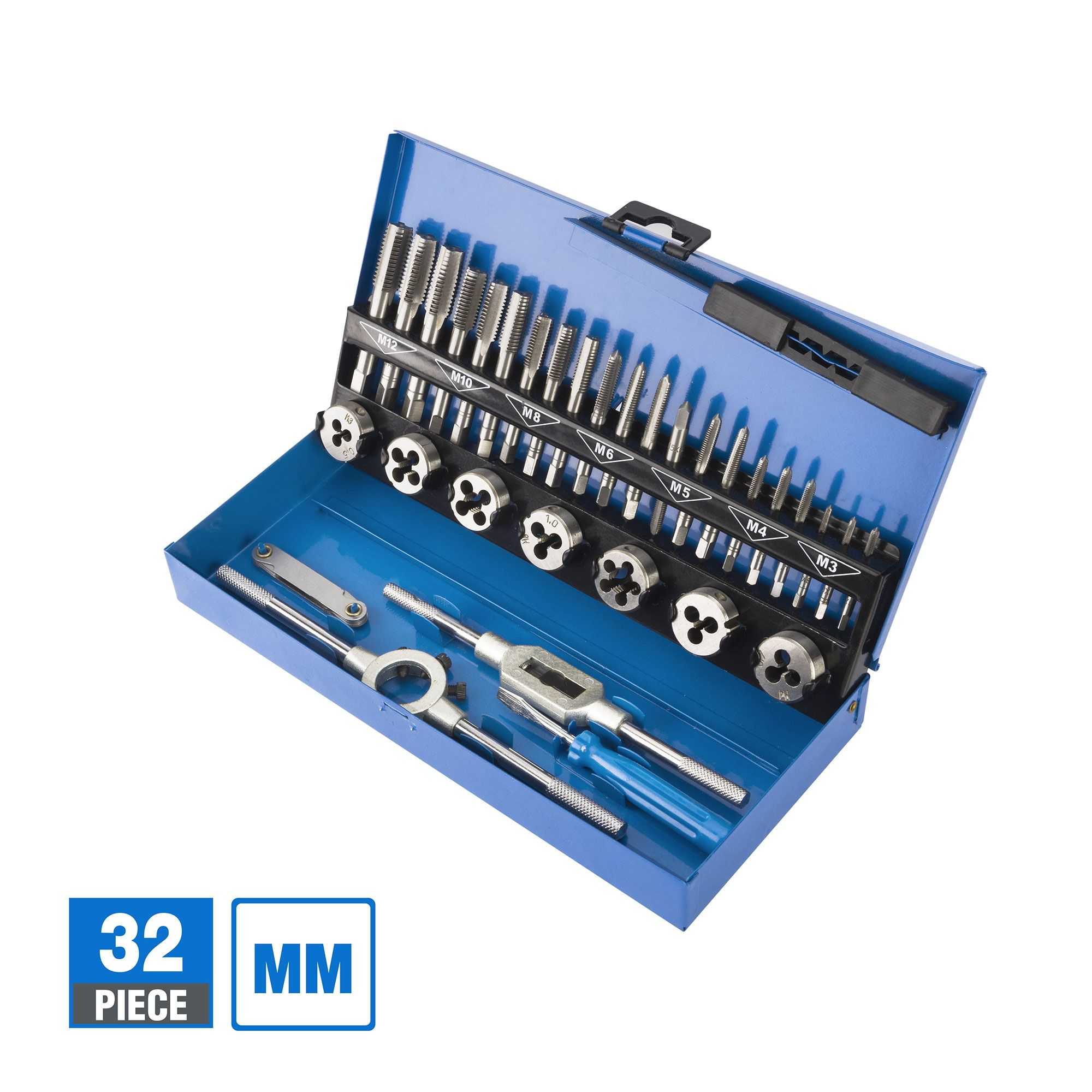 32-Piece Steel Tap and Die Set