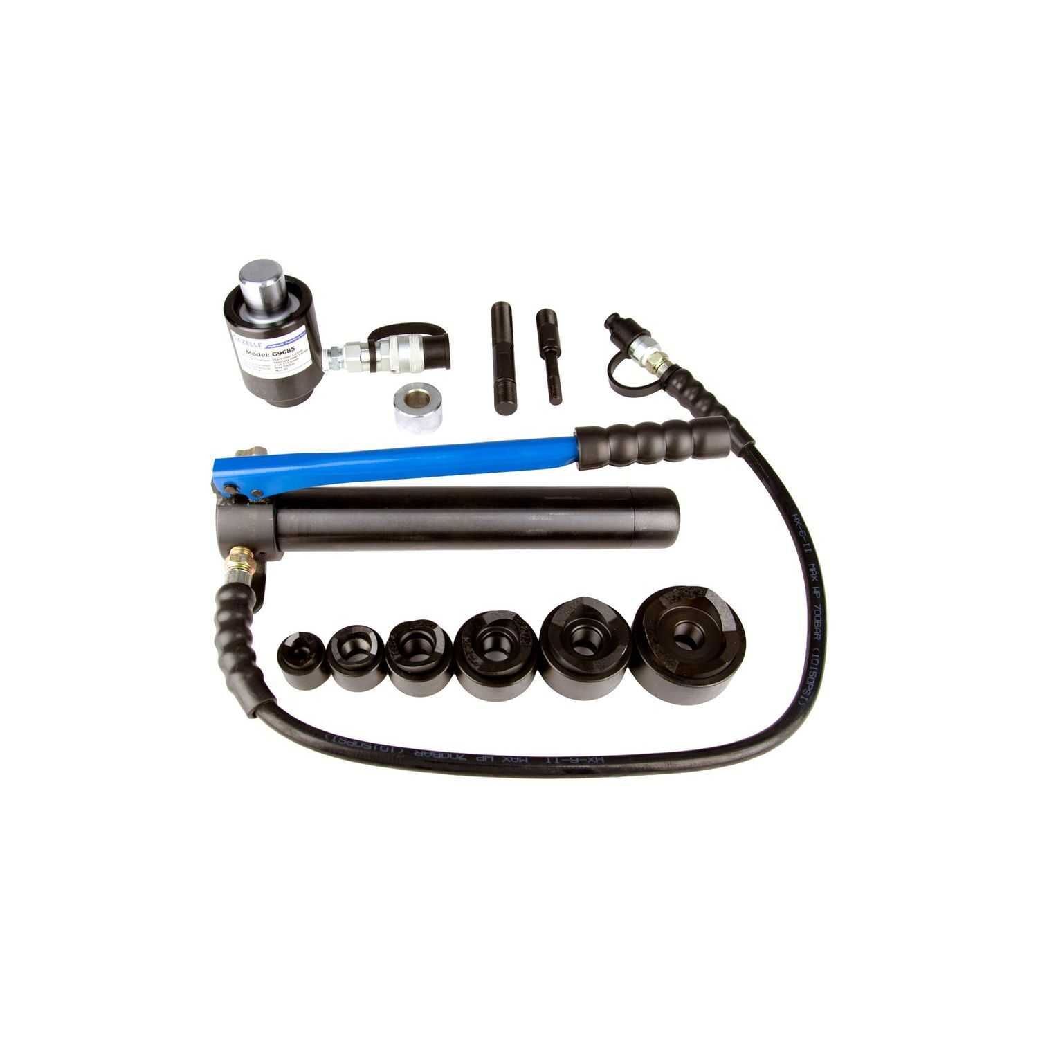 Manual Hydraulic Punching Tool Set, 6-Pieces