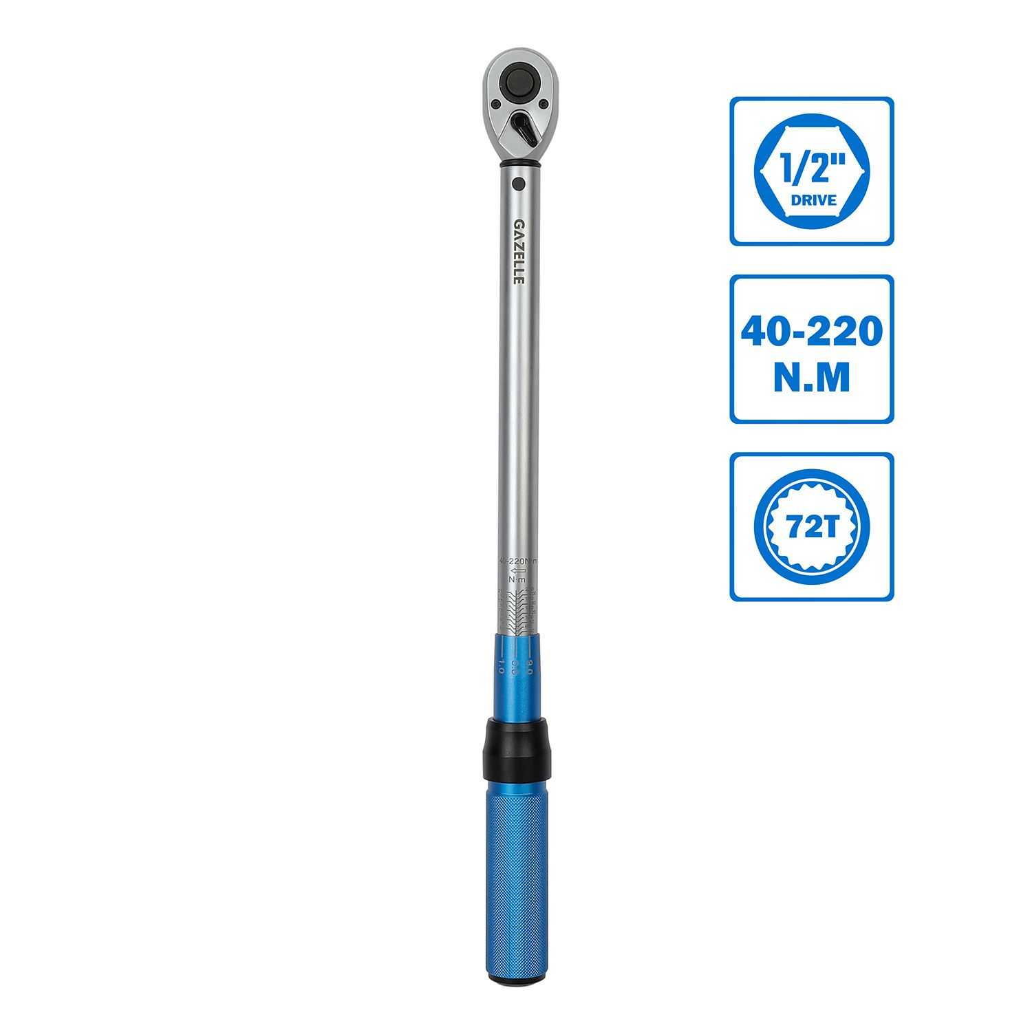 1/2 IN. Torque Wrench 0-220NM