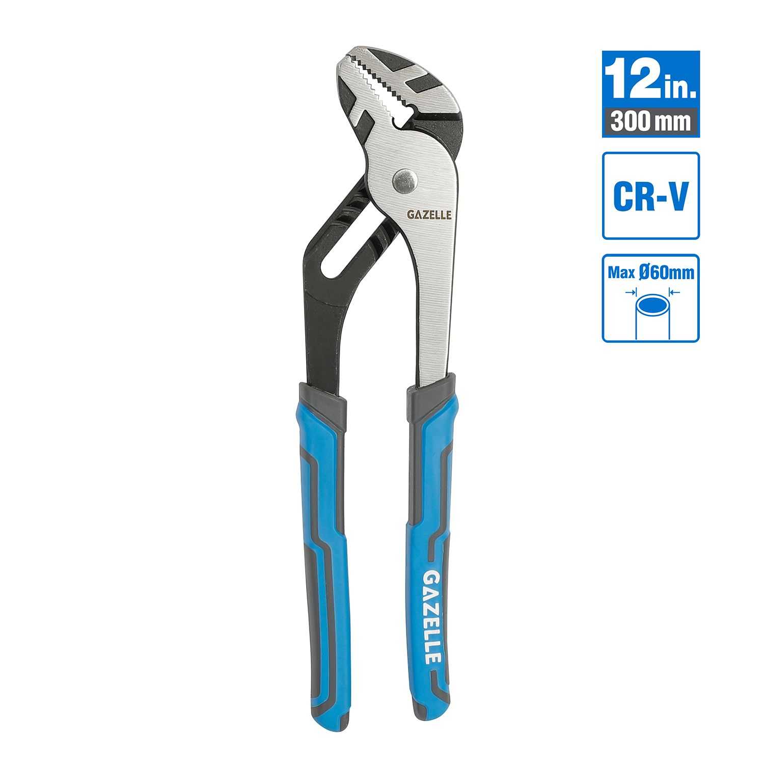 12 In. CR-V Water Pump Pliers (300mm)