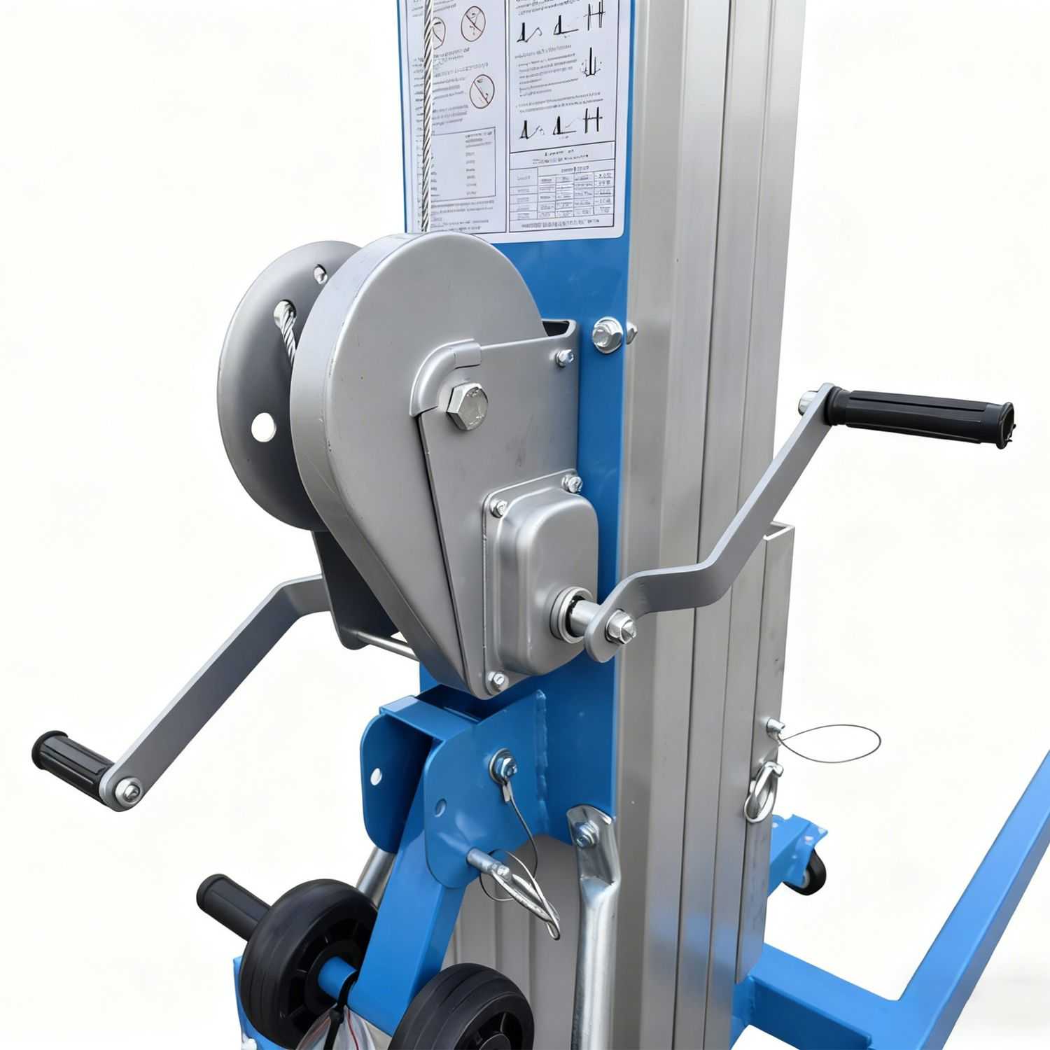 7.9M Portable Material Duct Lifter with 250kg Capacity