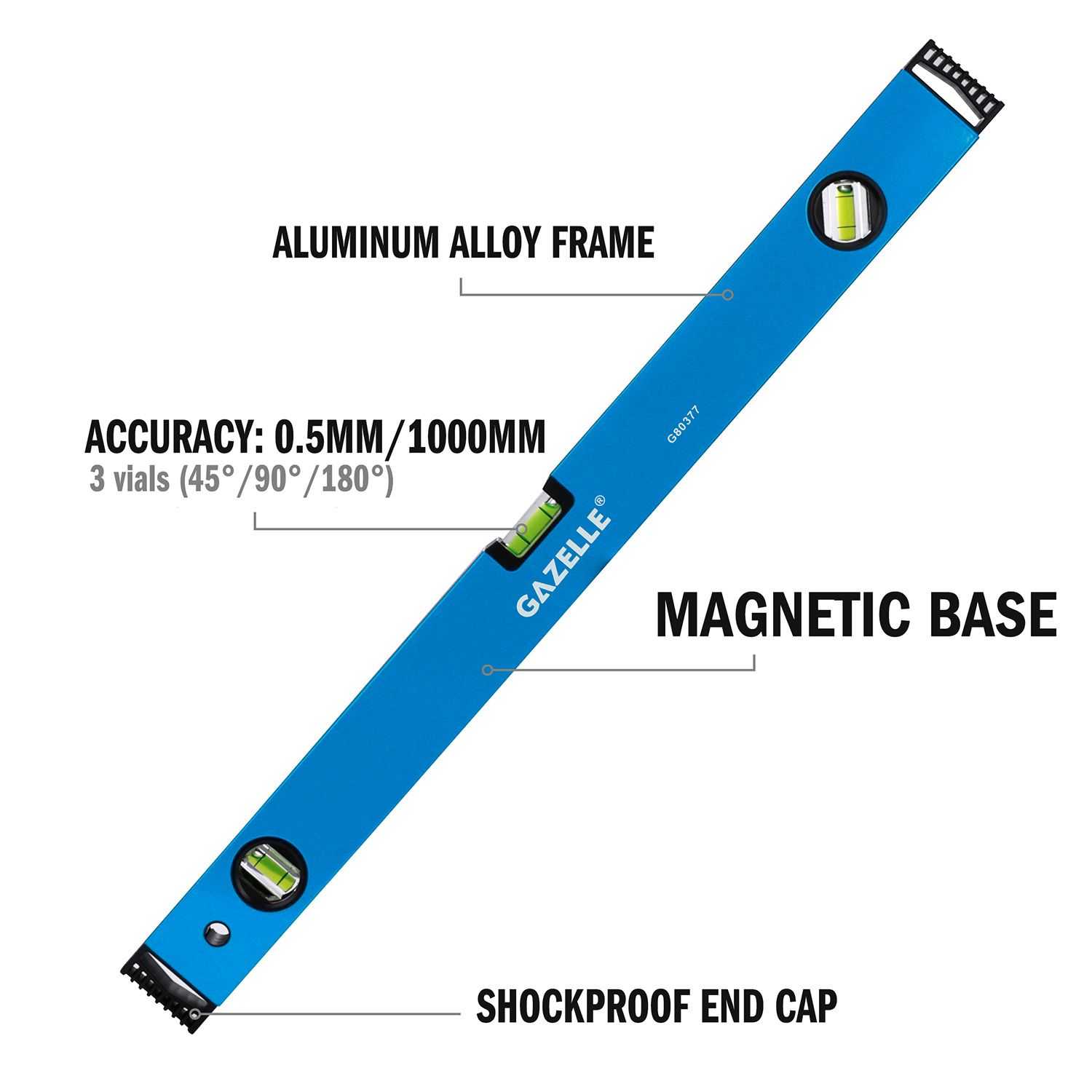 24 In. Aluminium Magnetic Box Level (60cm)