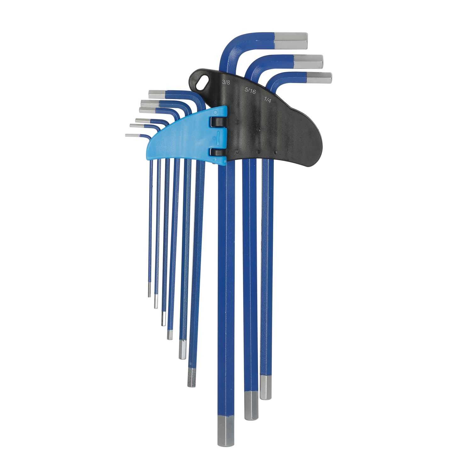 9-Piece Imperial Hex Key Set, 1/16-3/8 In.